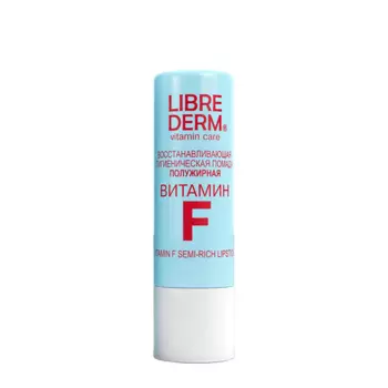 LIBREDERM Помада гигиеническая восстанавливающая полужирная / VITAMIN F 4 г