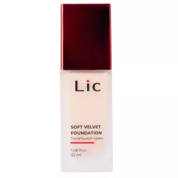 LIC Крем тональный, 02Y / Soft velvet foundation 32 мл