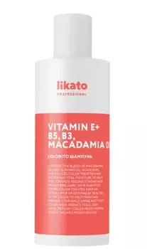 LIKATO PROFESSIONAL Шампунь против вымывания цвета окрашенных волос / COLORITO 250 мл
