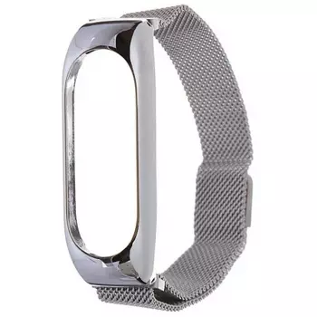 Ремешок Red Line для Xiaomi Mi Band 6 Milanese Loop Metal Silver УТ000025198