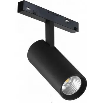 Трековый магнитный светильник 48V iLedex Vision48/22 4822-006-D55-18W-38DG-4000K-BK