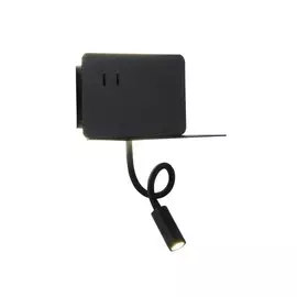 Настенный светодиодный светильник спот с полочкой, USB порт ST Luce Pinaggio SL1576.401.02