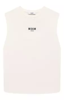 Хлопковая майка MSGM kids