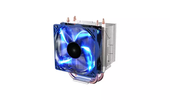 Кулер для процессора DeepCool GAMMAXX 300 FURY для Socket/115x/1200/1700/1851/AM5, 92 мм, 1800rpm, 21 дБА, 130 Вт, 4-pin PWM, Al+Cu, Blue LED (DP-MCH3-GMX300F)