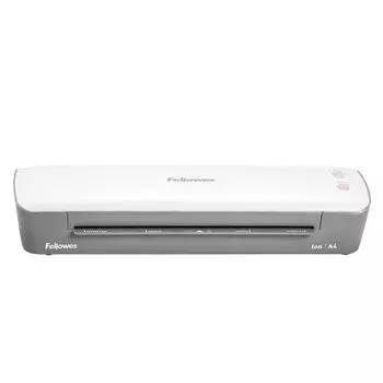Ламинатор FELLOWES Ion А4, A4, 75 мкм - 125 мкм, валов:2, горячее ламинирование, 30 см/мин., белый/серый (FS-45600)