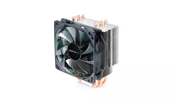 Кулер для процессора DeepCool GAMMAXX 400 BLUE BASIC для Socket/115x/1200/1700/1851/AM4/AM5, 120 мм, 1500rpm, 30 дБА, 125 Вт, 4-pin PWM, Al, Blue LED (GAMMAXX400BLUEBASIC 1700NATIVE)