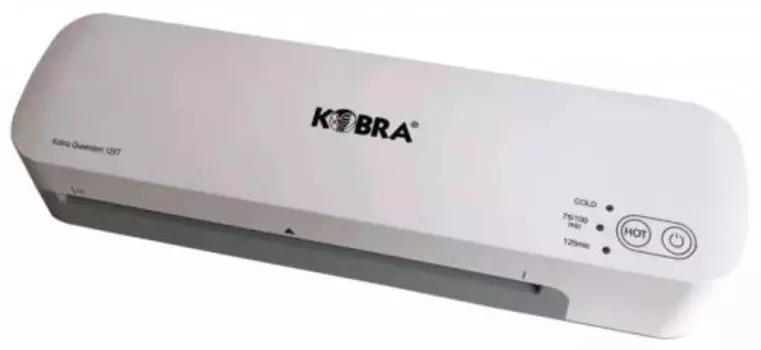 Ламинатор Kobra Queenlam, A4, 80 мкм - 125 мкм, валов:2, горячее ламинирование, 32 см/мин., фото, серый (MULTI)
