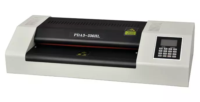Ламинатор PingDa PDA3-336 HL, A3, 60 мкм - 250 мкм, валов:6, горячее + холодное ламинирование, 160 см/мин., реверс, белый/черный (PDA3-336HL)