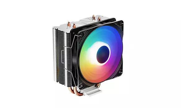 Кулер для процессора DeepCool GAMMAXX 400K для Socket/115x/1200/1356/1366/AM2/AM2+/AM3/AM3+/FM1/AM4/FM2/FM2+, 120 мм, 1500rpm, 27 дБА, 180 Вт, 4-pin PWM, Al, RGB (GAMMAXX_400K)