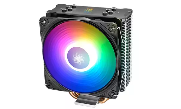 Кулер для процессора DeepCool GAMMAXX GT A-RGB для Socket/115x/1200/1356/1366/2011/2011-3/2066/AM2/AM2+/AM3/AM3+/FM1/AM4/FM2/FM2+, 120мм, 1500rpm, 27 дБ, 150W, 4-pin PWM, Al, RGB (DP-MCH4-GMX-GT-ARGB)