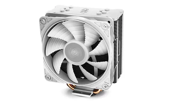Кулер для процессора DeepCool GAMMAXX GTE V2 для Socket 115x/1356/1366/AM4/AM2+/AM3/AM3+/FM1/FM2/FM2+/AM2, 120мм, 1650rpm, 27.8 дБ, 180W, 4-pin PWM, Al, White LED (DP-MCH4-GMX-GTE-V2WH )