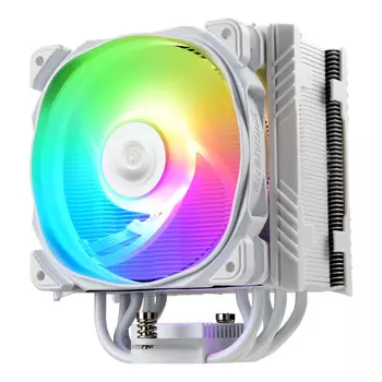 Кулер для процессора Enermax ETS-T50A-W-ARGB для Socket/115x/1200/1356/1366/2011/2011-3/2066/AM2/AM2+/AM3/AM3+/FM1/AM4/FM2/FM2+, 120 мм, 1600rpm, 24 дБА, 230 Вт, 4-pin PWM, Al+Cu, ARGB (ETS-T50A-W-ARGB)