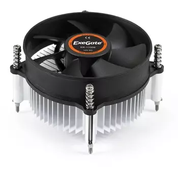 Кулер для процессора Exegate EK-11508 для Socket/115x/1200, 90 мм, 2200rpm, 22 дБА, 75 Вт, 3-pin, Al (EX286138RUS)