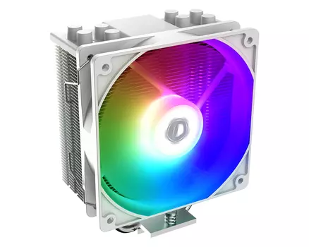 Кулер для процессора ID-COOLING SE-214-XT ARGB WHITE для Socket/115x/1200/1700/1851/AM4, 120 мм, 1500rpm, 30.5 дБА, 180 Вт, 4-pin PWM+3-pin 5V ARGB, Al+Cu, ARGB (IDC_SE-214-XT ARGB WHITE)