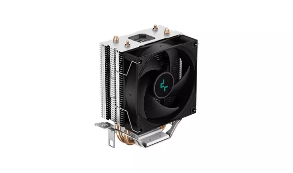 Кулер для процессора DeepCool AG200 для Socket/115x/1200/1700/1851/AM4/AM5, 92 мм, 3050rpm, 30.5 дБА, 100 Вт, 4-pin PWM, Al+Cu (R-AG200-BKNNMN-G)