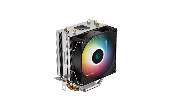 Кулер для процессора DeepCool AG300 LED для Socket/115x/1200/1700/1851/AM4/AM5, 92 мм, 3050rpm, 30.5 дБА, 150 Вт, 4-pin PWM, Al+Cu, RGB (R-AG300-BKLNMN-G)