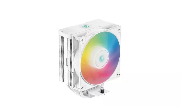 Кулер для процессора DeepCool AG400 DIGITAL WH ARGB для Socket/115x/1200/1700/1851/AM4/AM5, 120 мм, 2100rpm, 31.6 дБА, 220 Вт, 4-pin PWM, Al+Cu, ARGB (R-AG400-WHADMN-G-1)
