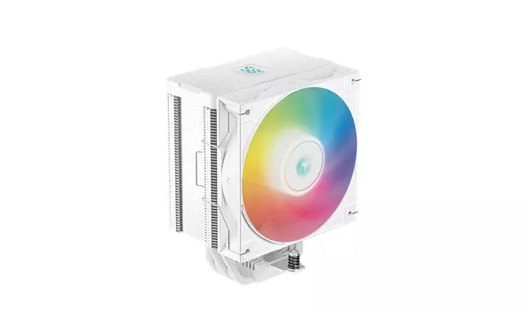 Кулер для процессора DeepCool AG500 DIGITAL WH ARGB для Socket/115x/1200/1700/1851/AM4/AM5, 120 мм, 1950rpm, 29.4 дБА, 240 Вт, 4-pin PWM, Al+Cu, ARGB (R-AG500-WHADMN-G-1)