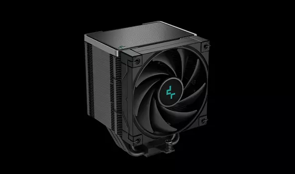 Кулер для процессора DeepCool AK500 ZERO DARK для Socket/115x/1200/1700/1851/2011/2011-3/2066/AM4/AM5, 120 мм, 1850rpm, 31.5 дБА, 240 Вт, 4-pin PWM, Al+Cu (R-AK500-BKNNMT-G-1)