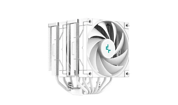 Кулер для процессора DeepCool AK620 WH для Socket/115x/1200/1700/1851/2011/2011-3/2066/AM4, 120 мм, 1850rpm, 28 дБА, 260 Вт, 4-pin PWM, Al (R-AK620-WHNNMT-G-1)