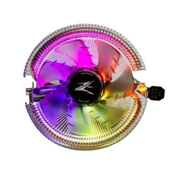 Кулер для процессора Zalman CNPS7600 RGB для Socket 775/115x/1200/AM2+/AM3/AM3+/FM1/AM4, 92 мм, 2000rpm, 32 дБА, 95 Вт, 4-pin PWM+3-pin 5V ARGB, Al+Cu, ARGB (CNPS7600 RGB)