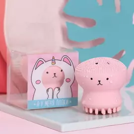 Массажер для лица "Котик", розовый, 6 х 5,5 х 5,5 см