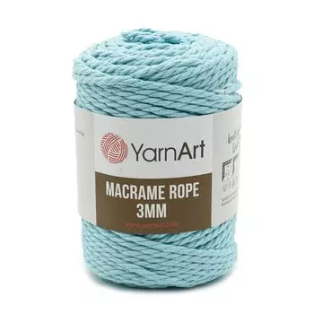 Пряжа YarnArt 'Macrame Rope 3мм' 250гр 63м (60% хлопок, 40% вискоза и полиэстер) (775 светлая бирюза)