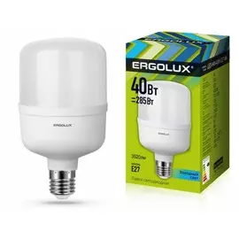 Светодиодная лампа E27 40W 4500K (белый) Ergolux LED-HW-40W-E27-4K (13554)