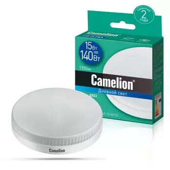 Светодиодная лампа GX53 15W 6500К (холодный) Camelion LED15-GX53/865/GX53 (13648)