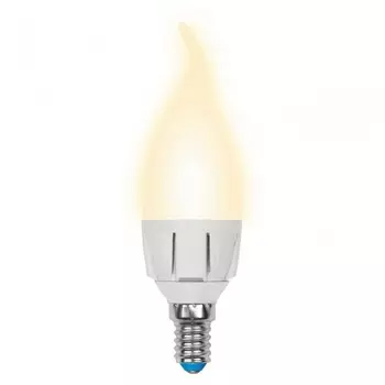 Светодиодная лампа E14 7W 3000K (теплый) Uniel LED-CW37 7W-WW-E14-FR PLP01WH (UL-00002416)