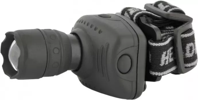 Светодиодный налобный фонарь на алкалиновых батарейках. Дальность 25м. Ultraflash LED5354 11549