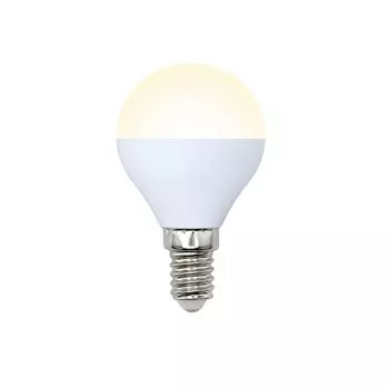 Светодиодная лампа E14 9W 3000K (теплый) Volpe Norma LED-G45-9W/WW/E14/FR/NR (UL-00003826)