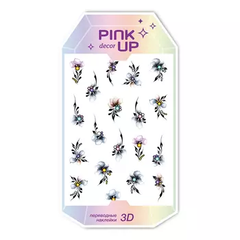 Наклейки для ногтей PINK UP DECOR 3D переводные тон 781