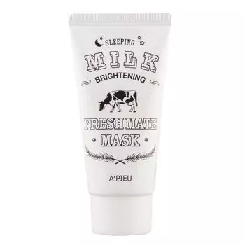 Ночная маска для лица APIEU FRESH MATE MASK выравнивающая тон кожи с молочными протеинами 50 мл