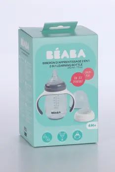 Поильник Beaba серый, 210 мл