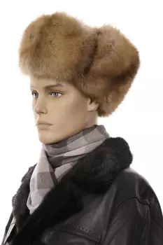 Шапка мужская из соболя