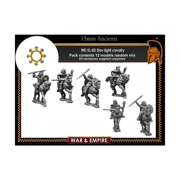 Кавалерия с копьем и щитом, War & Empire - Dark Ages Miniatures - Slav (15mm)