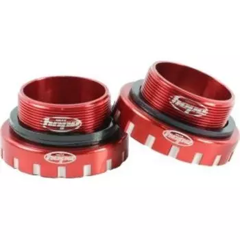 Каретка велосипедная Hope Bottom Bracket Stainless, под интегрированный вал 30 мм, 68/73/83mm, красный, BBSS30R