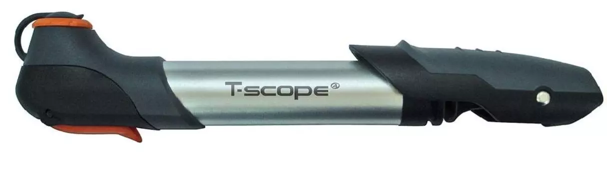 Насос велосипедный AUTHOR, пластик, AAP T-scope, универсальная головка, серебристый, 8-18101060