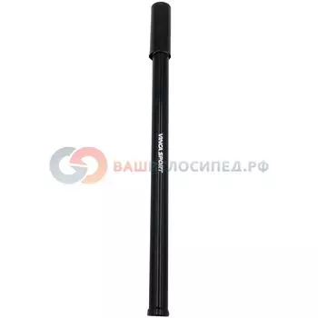 Насос велосипедный, cтальной корпус, шланг, размер 22*400 мм, Китай, PC 9504