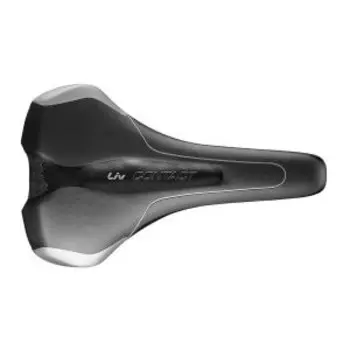Седло велосипедное LIV CONTACT UPRIGHT, синтетическая кожа, пена, черный/серый, 120000042