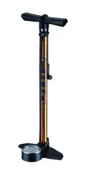 Насос велосипедный Giyo GF-2430GOLD, алюминий, напольный, 12 атм/180 psi, манометр, AV/FV, GF2430GOLD