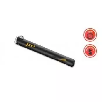 Насос велосипедный Giyo, компактный, пластик, 100 -120 PSI, чёрный с жёлтым, GP-49