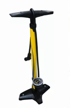 Насос велосипедный GIYO, напольный, с манометром, высокого давления, max 160psi(11атм), двухходовой, GF5525
