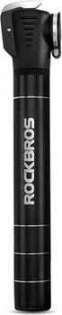Насос велосипедный Rockbros, sсhrader /presta, длина 16 см, алюминий, черный, JG-1040BBK