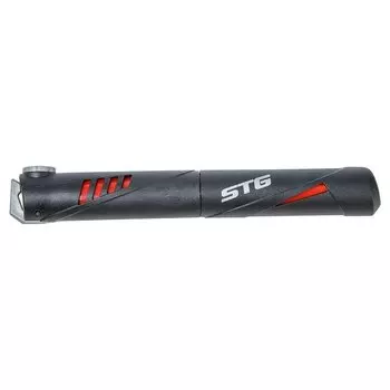 Насос велосипедный STG GP-48, ручной, Presta и Schrader, пластик, чёрный, Х82793