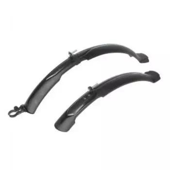 Крылья велосипедные, пластик, комплект, 24"-26", черный, MG-XGWB-041-2