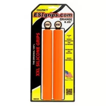 Грипсы велосипедные ESI Chunky XXL 8,25", Orange, 82COR