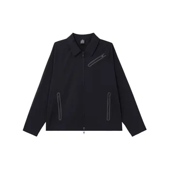 Under Armour Однотонная мужская куртка с длинным рукавом и застежкой-молнией, черный цвет 1383029-001 L