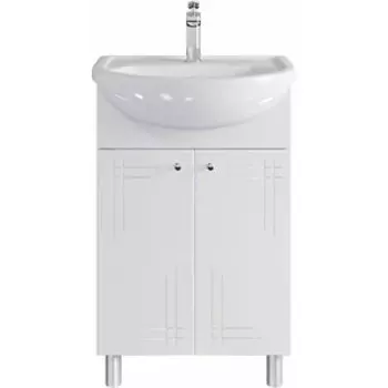 Тумба с раковиной Sanstar Июнь 55х30 белая (335.1-1.4.1.КУЮТ)